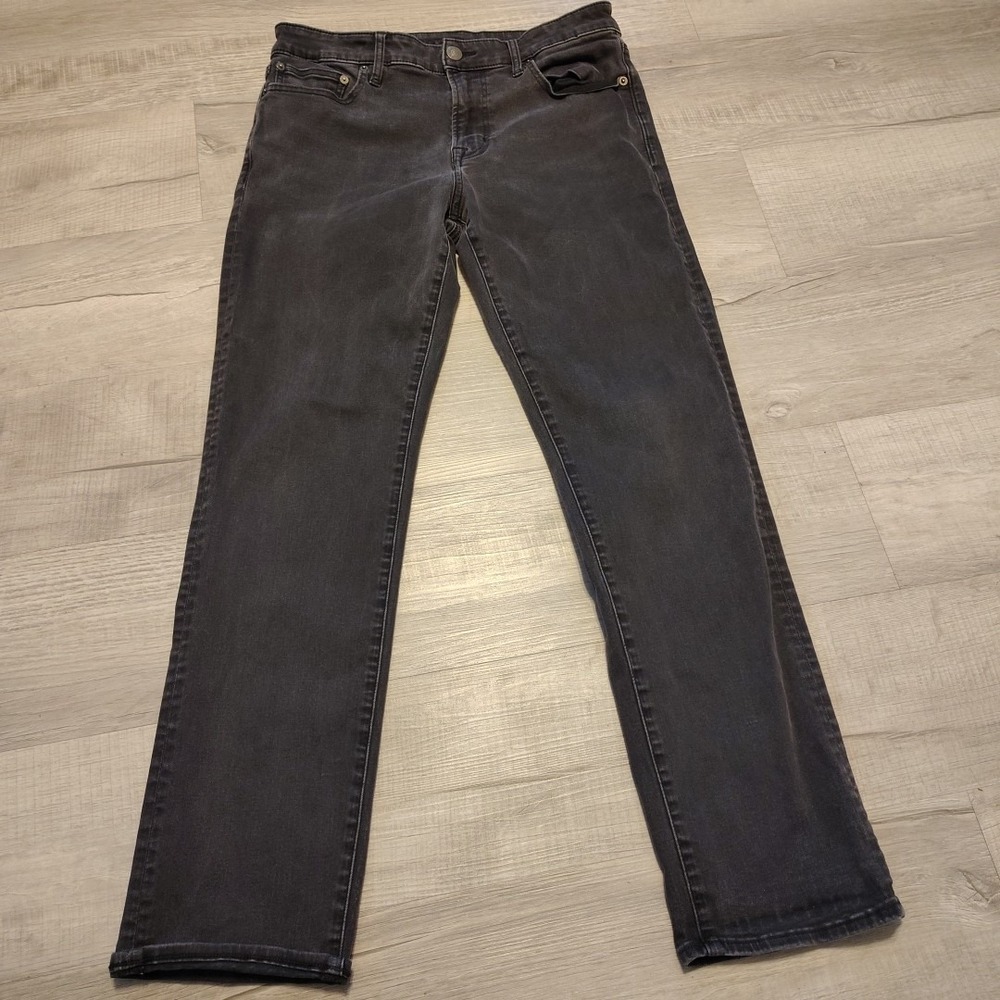 American Eagle Jeans Men Black 33x32 Straight Next Level Flex Stretch Denim
